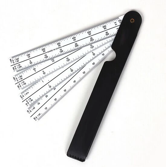 plastic straight plotting scale ruler measuring clothing grading ruler