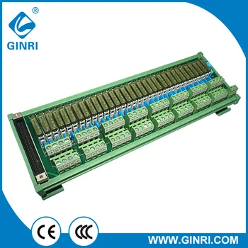 

GINRI JR-F32PC-F-Q relay board 24V relay module 32 channel terminal block F connector 1NO contact free shipping