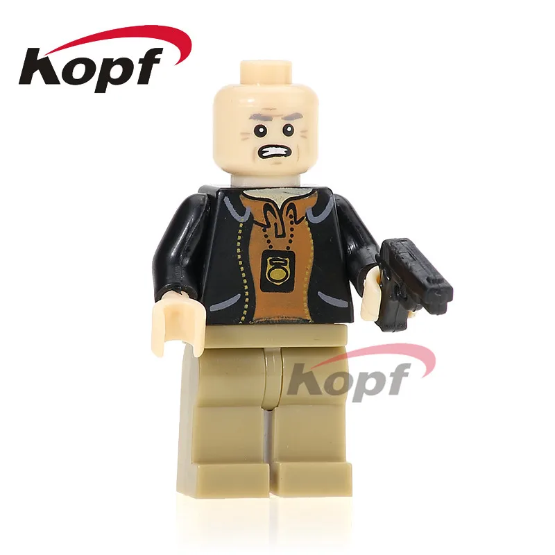 

Single Sale Space Wars Hank Schrader Saul Goodman Breaking Bad Building Blocks Super Heroes Bricks Model Toys for children KL064