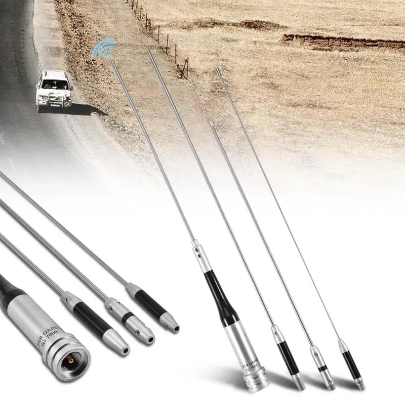 

Antenna with High Gain 144 430MHz UHF Universal Car Mobile Radio Short Whip Antenna SG7900