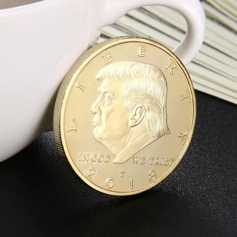 President Donald Trump Sculpture Non-currency Bitcoin Commemorative Coin BTC for souvenir Art Collection President Donald Trump Sculpture Non-currency Bitcoin Commemorative Coin BTC for souvenir Art Collection