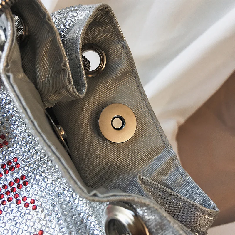 Полная Алмазная женская сумка-мешок с надписью Новая модная высококачественная повседневная сумка через плечо