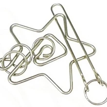 10 шт./лот в виде звезд IQ металлические Провода головоломки Разум Логические Паззлы игры