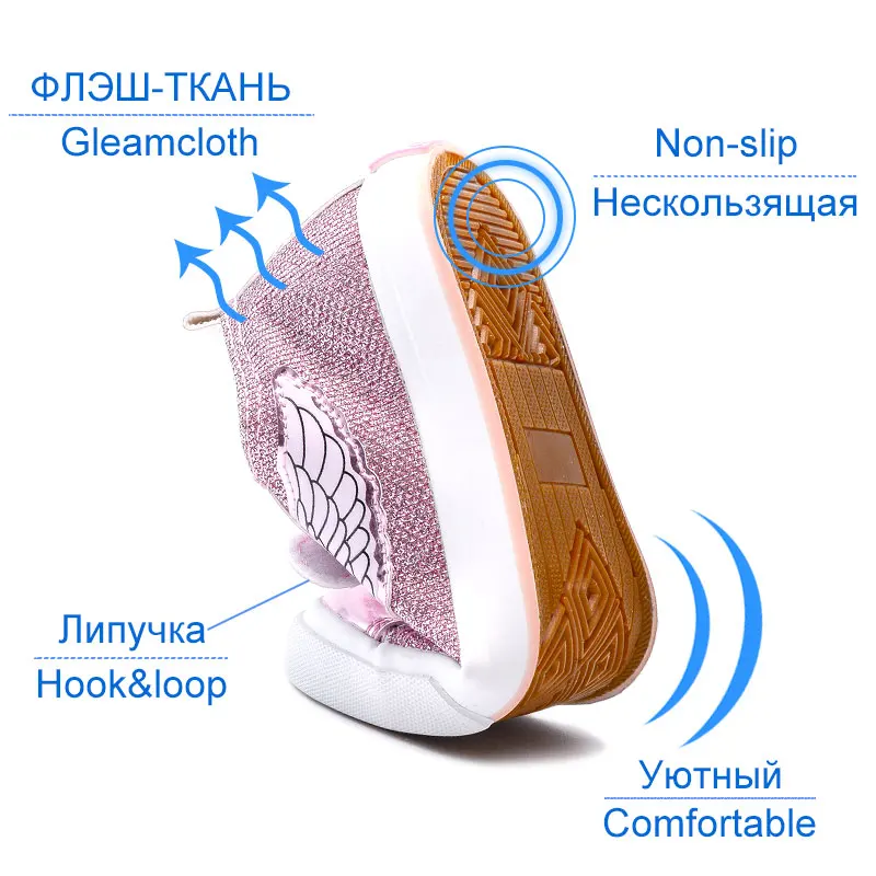 Отправить от России) MMNUN Новинка весны Блеск обувь для девочек обувь для детей для маленьких девочек милые детские кроссовки дышащая кожа детская обувь