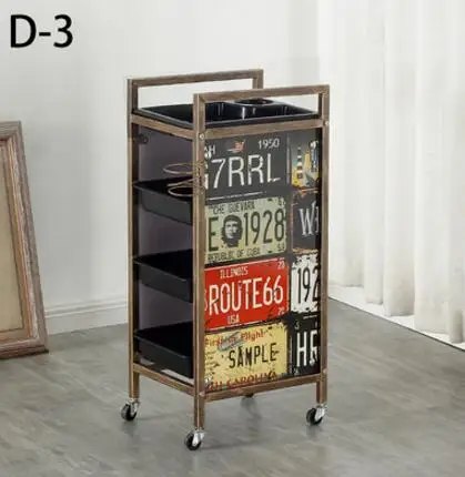 Hair stroller hair salon tool car barbershop beauty cart dyeing hot stroller roughing and reinforcing.