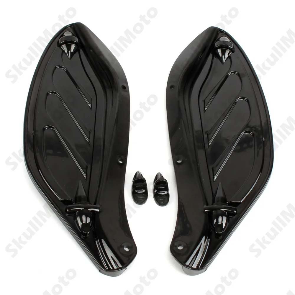 

Motorcycle Dark Smoke Upper Outer Fairing Side Wings Air Deflectors For Harley Touring FLHT 1996-2013 2012 2011 2010