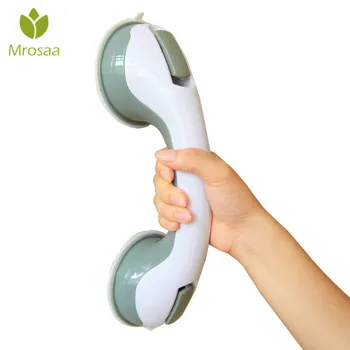 

HOT!! Mrosaa Bathroom Grab Toilet Handle Handrail Grip SPA Bath Shower Tub Safety Helping Vacuum Suction Cup Anti Slip Support