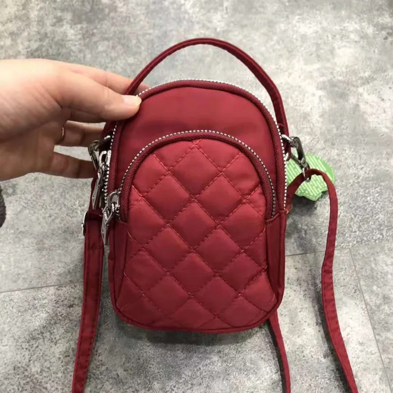 

New Female Messenger Bag Women's Nylon Bag Shoulder Tote Handbag Ladies Bolsa Small Light Waterproof Criss-Cross Crossbody Bag