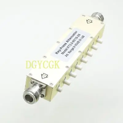 

DHL/EMS Adjustable Variable ADJ Attenuator N 5W 0-90dBi DC-2.5GHZ 50ohm RF Coaxial 8-key -h2
