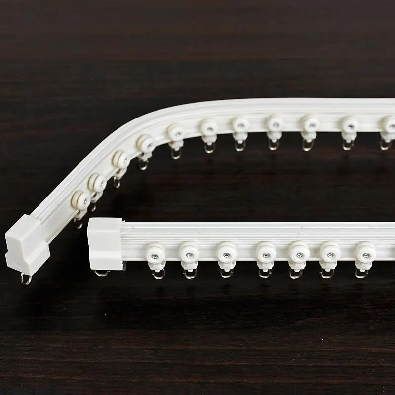 Smooth and silent high grade aluminum curtain rail is U shaped balcony