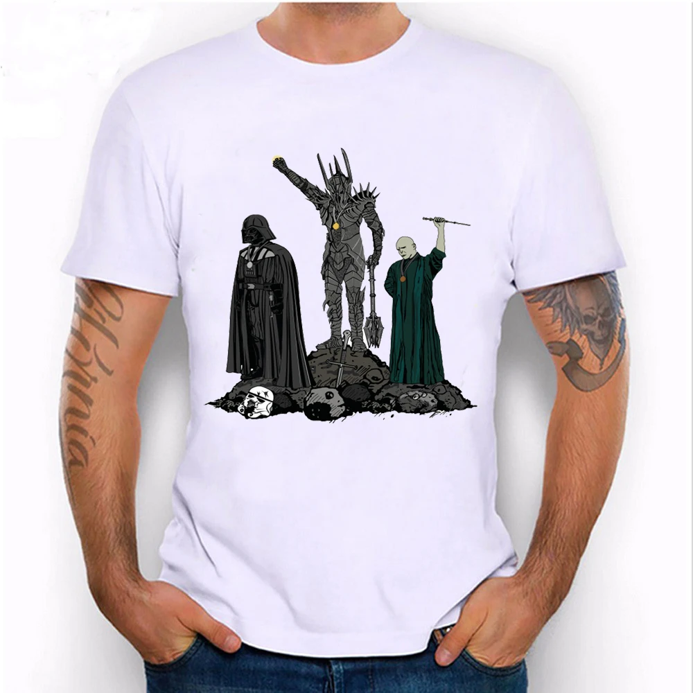 

Dark Power Lord Of The Rings T-Shirt 2018 Spring summer man short sleeve cool cartoon Tops Casual t-shirts men's novelty Tees