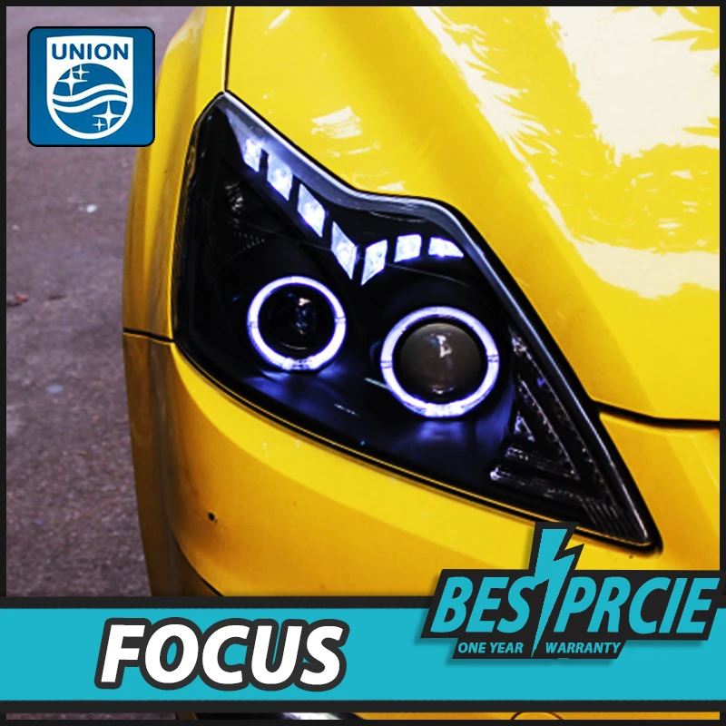 

UNION Car Styling for Focus Headlights 2009-2011 Focus 2 LED Headlight DRL Bi Xenon Lens High Low Beam Parking Fog Lamp
