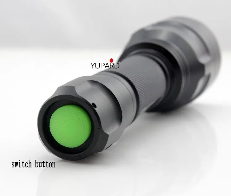 YUPARD высокой мощности C8 XML T6 5-Mode светодиодный яркий фонарик Фонарь 18650 аккумуляторная батарея тактический Охота Кемпинг