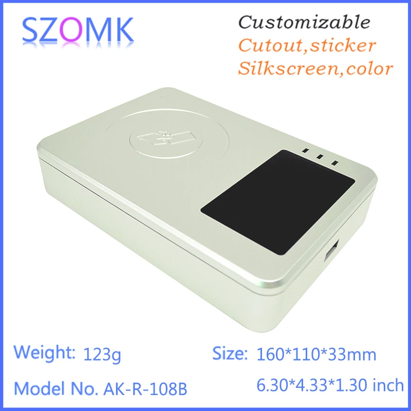 Пластиковый RFID кардридер для печатной платы 1 шт. 160*110*33 мм|enclosure electronic|enclosures for