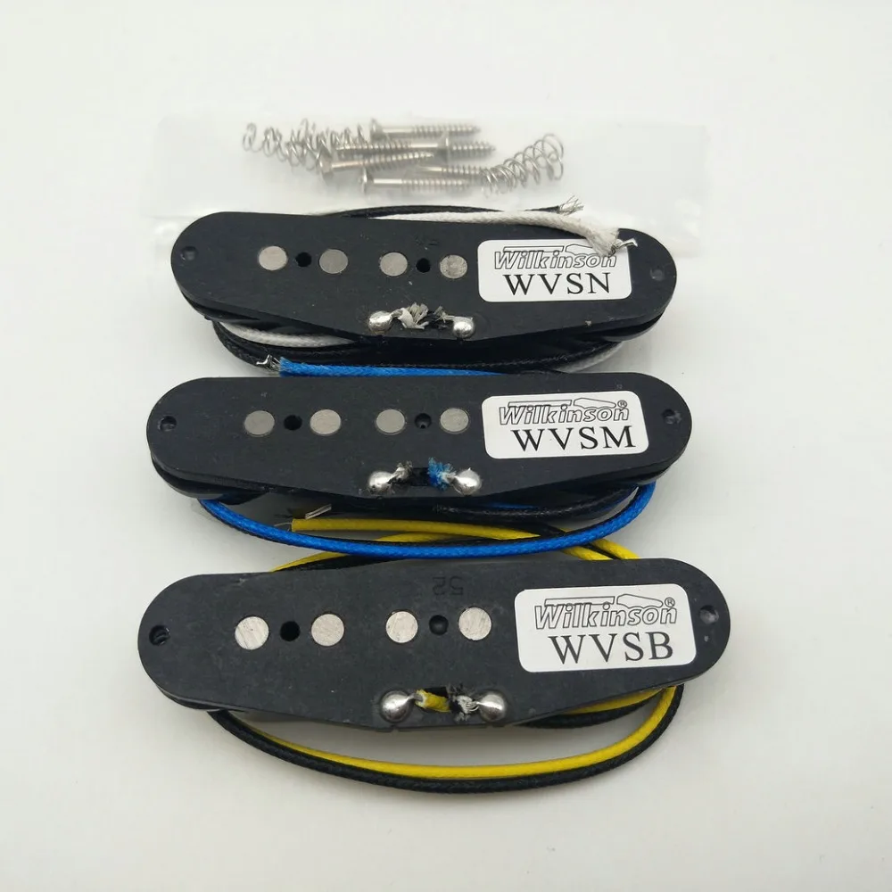 Wilkinson 60's WVS Alnico V одна катушка гитарные пикапы для гитары Stratocaster черный 1