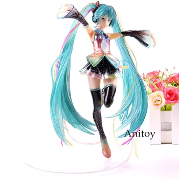 

Anime Hatsune Miku Action Figure 10th Anniversary Ver. 1/7 Scale Painted Miku PVC Collection Model Toy 21cm