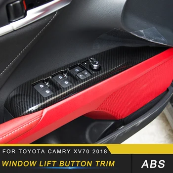 

Car Auto Window Lift Button Trim Sticker Accessories for Toyota Camry XV70 2018