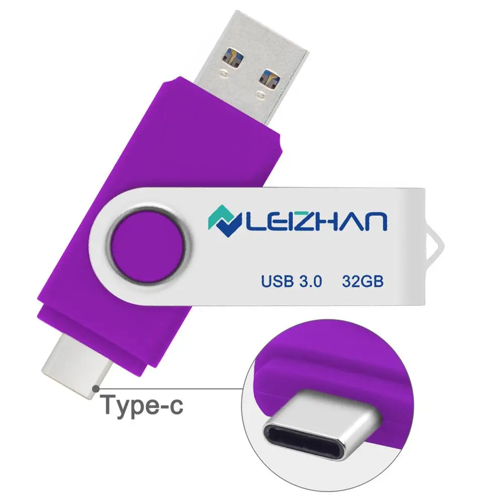 LEIZHAN Тип C Телефона картину Stick OTG USB флэш-накопитель 3 0 высокое Скорость 256 ГБ