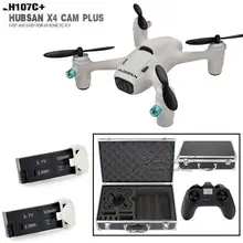 Free Shipping! Hubsan X4 Camera Plus H107C+ 2.4G 4CH HD 720P RC Drone w/2 Battery+Portable Case