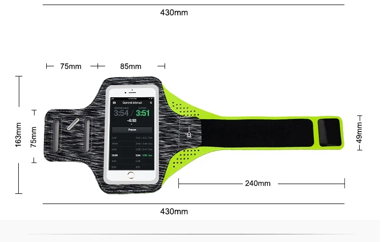 Спортивный Браслет Водонепроницаемый чехол универсальный чехол для iPhone 6 6S 7 Samsung Galaxy S7 S6 S5 Xiaomi Redmi 3 S 4x 4A 4.0~ 5.0 дюймов