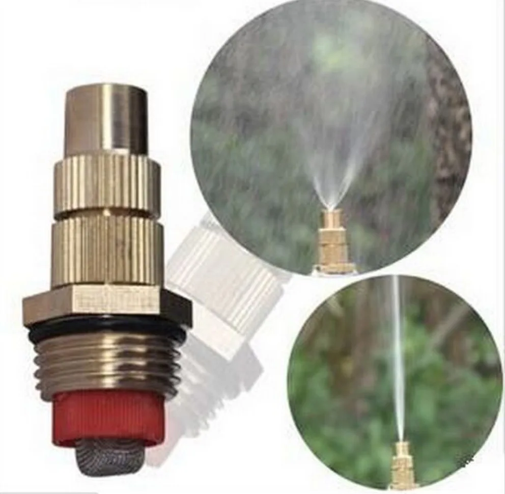 5pcs 1/2" Adjustable Brass Atomizing Lawn Sprinkler Garden Misting
