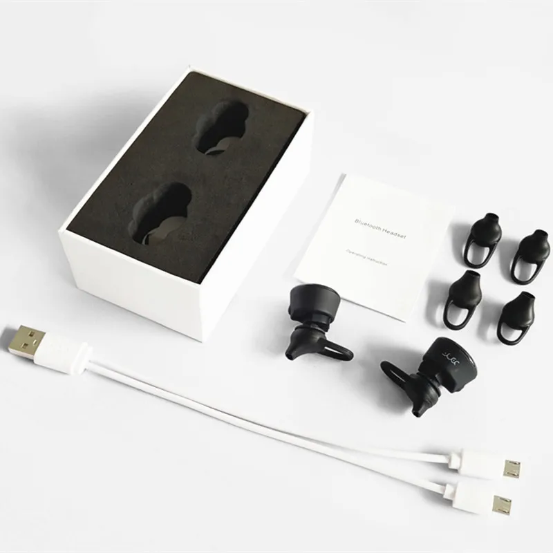 Twins Mini Bluetooth Earphone Handsfree Wireless Dual Earbud Noise Cancelling Headset Mini Wireless Bluetooth Earbud with Mic  (2)