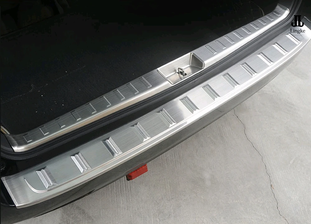 

Inner +Outer Rear Bumper Sill Plate Guard Cover Trim For Toyota Sienna 2015-2018