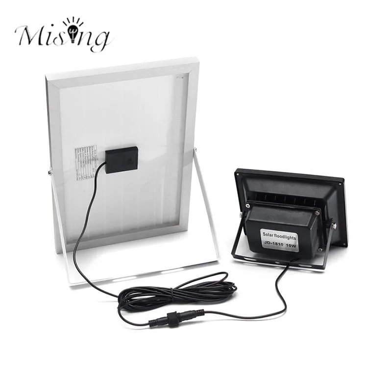 

Mising 10W LED Solar Motion Sensor Floodlight Wireless Remote Control Solar Panel Lamp Waterproof Outdoor Emergency Lights