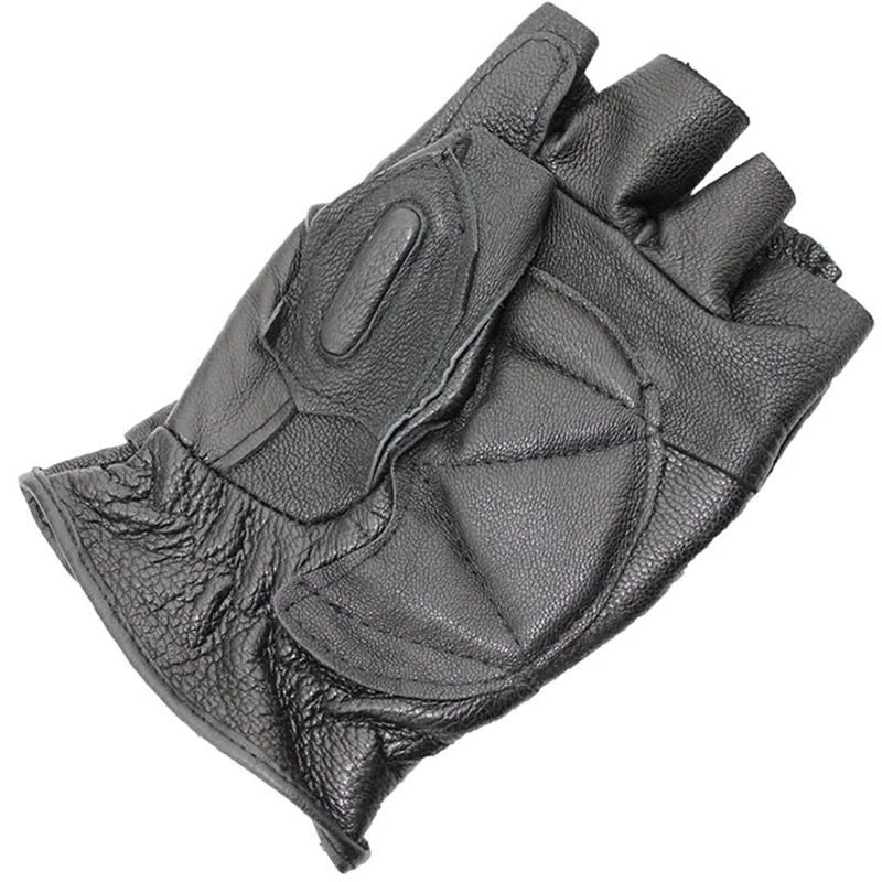 Половина палец Военная Для мужчин имитация оленьей перчатки Армия черные кожаные спортивные Борьба Обучение защитные перчатки варежки S20