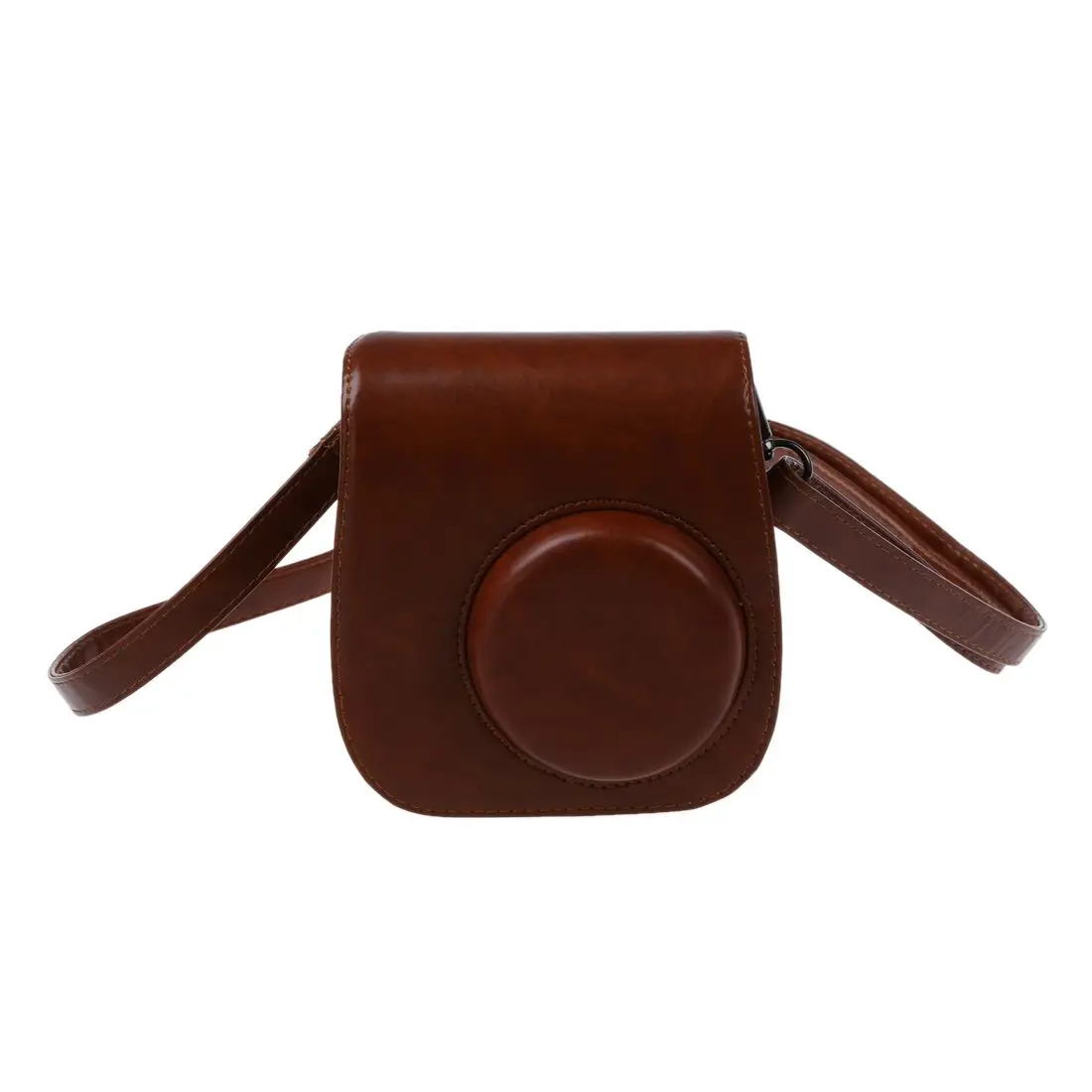 Brown PU Leather Camera Case Shoulder Bag for Fuji Fujifilm Intax Mini8 Mini8s |