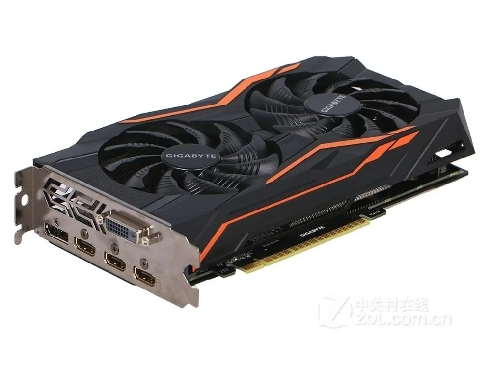 Gigabyte GTX 1050Ti G1 Gaming 4G оригинальный Графика карты 128Bit GDDR5 видеокарта DVI HDMI DP Для Nvidia