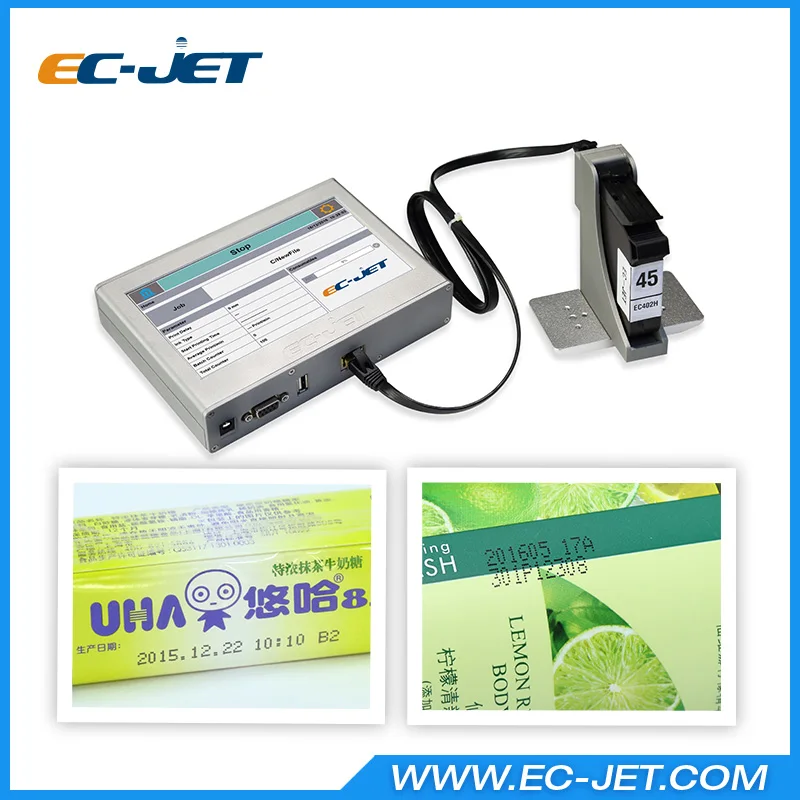 Портативный пакетный код маркировочная машина высокого разрешения струйный принтер(ECH700