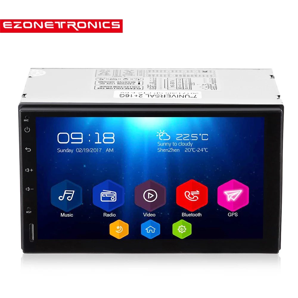 

Support DAB+ 2 Din Car Radio Player 7'' GPS Navigation Bluetooth Android 6.0 Car MP5 Player 2G DDR3 + 16G NAND Memory Flash 0010