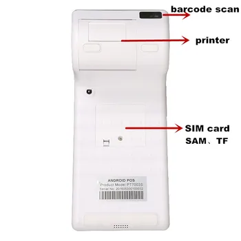 

Touch screen andriod handheld mobile pos system 2d barcode scanner PT7003