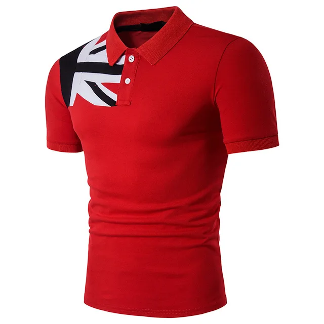 British Flag Pattern Men's Polo Shirt Summer New 2018 Short Sleeve