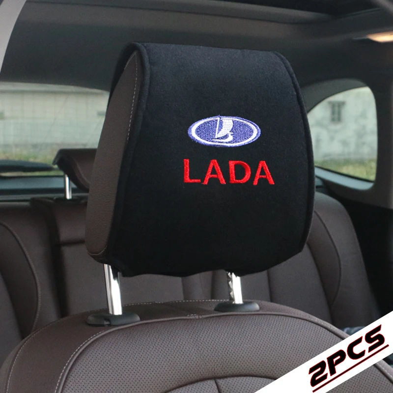

2pcs Auto Headrest Support Rest Cushion Car Seats Accessories Pillow Pad cover for lada niva kalina priora granta car styling