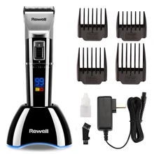 2500mA профессиональный Электрический триммер волос Перезаряжаемые машинка для стрижки волос бритва триммер для бритья бороды для Для мужчин Парикмахерская ЖК-дисплей Дисплей