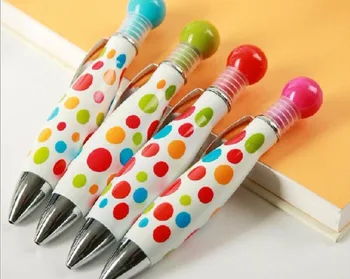 

bowling style ballpoint pen creative roller pen stationery prize gift office writing student learning office supplies 48pc/lot
