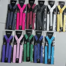 500 шт./партия, подтяжки в горошек для взрослых, регулируемые y-задние подтяжки, эластичная подвеска на ремешке для взрослых