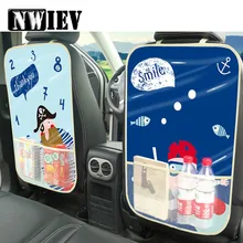 NWIEV детский коврик для защиты спинки сиденья для Inifiniti Volvo S60 V70 XC90 Ford Mondeo Mk4 Mk3 Mini Cooper F56 R50 R53