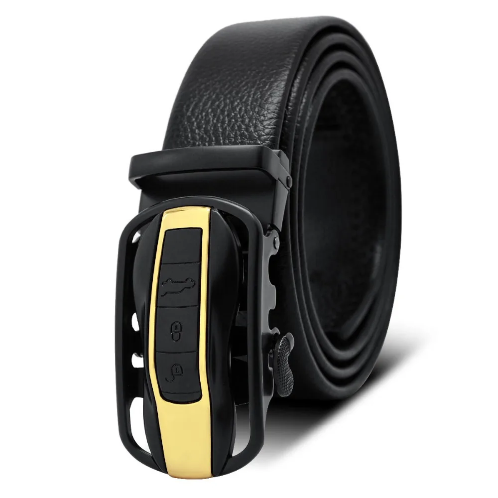 

Famous Brand Black Belt Men Hight Quality Genuine Luxury Leather Belts for Men,Strap Male Metal Automatic Buckle