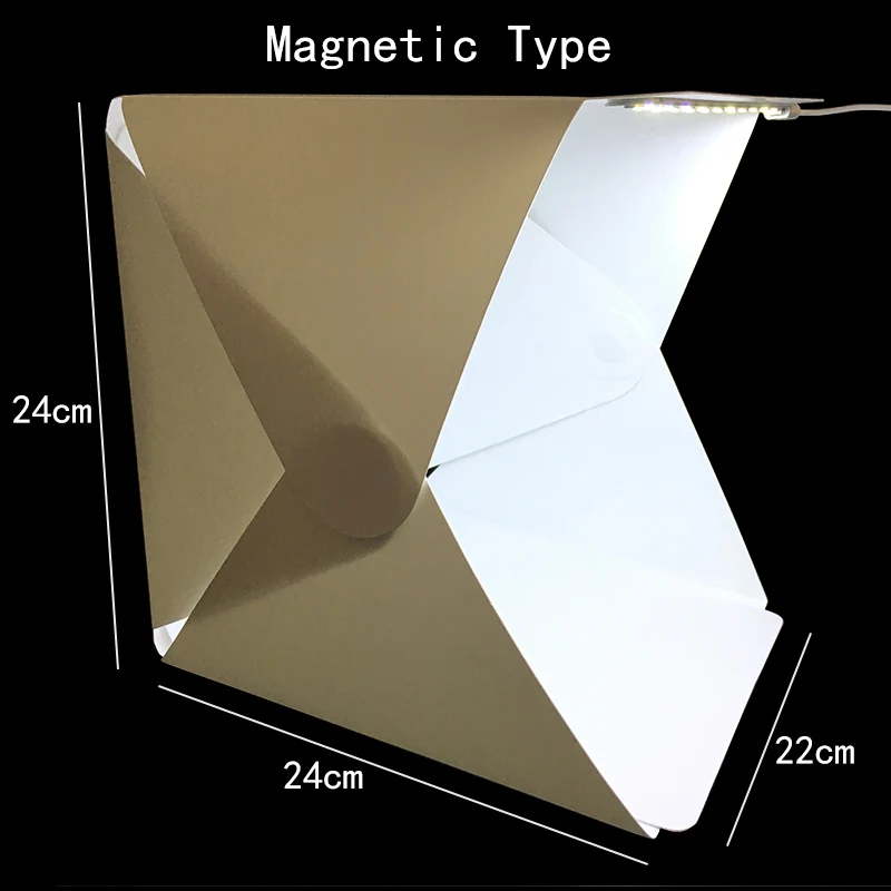 Небольшой большой размер складной светильник для фотостудии софтбокс светодиодный светильник софтбокс Фото Набор для фона светильник коробка тип кнопки - Цвет: Standard Small