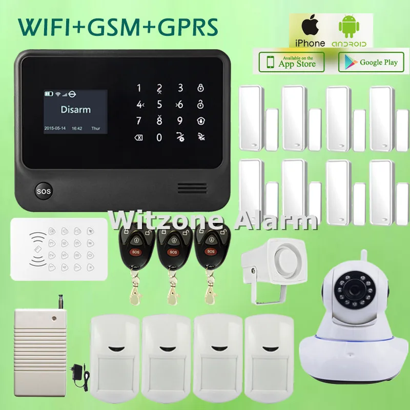 

WIFI Alarm G90B Touch Screen Keypad LCD Display Wireless Home Burglar Security Alarm System with Russian/Spanish/French/English