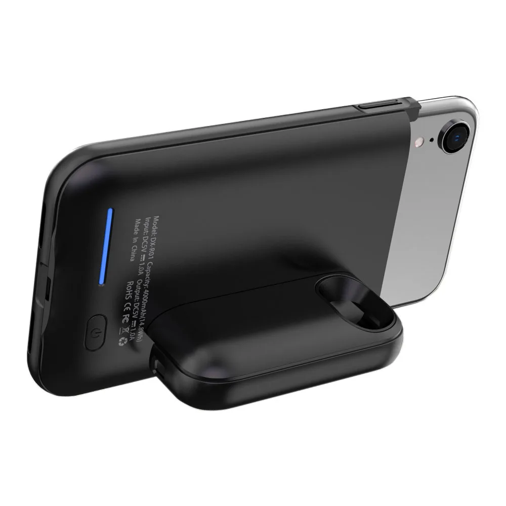 Магнит адсорбции разборки аудио Выход Батарея Дело 4000 mah для iPhone XR 6,1 Перезаряжаемые Мощность банк Зарядное устройство Батарея крышка