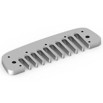 

10 Holes Diatonic Harmonica Comb Blues Harp Armonica Parts Aluminium Alloy Comb For Hohner Golden Melody GM Key of C Instruments