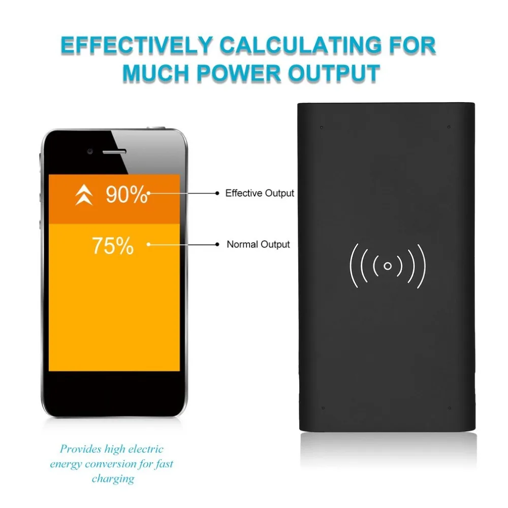 10000mah Power Bank External Battery Quick Charge QI Wireless Charger Powerbank Portable Mobile Phone Charger for iPhone 8 X 10000mah Power Bank External Battery Quick Charge QI Wireless Charger Powerbank Portable Mobile Phone Charger for iPhone 8 X