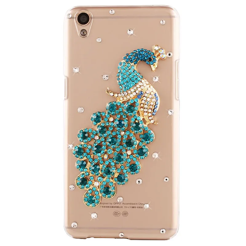 3D-Elegante-Pauw-Bling-Crystal-Case-Cover-Voor-Sony-Xperia-XA1-Dual-G3112-G3116-G3121-G3123