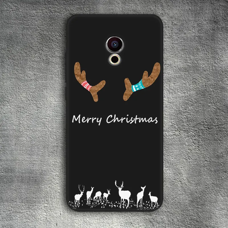 Яркий матовый ТПУ чехол для телефона Meizu15 Lite Plus E3 MX6 M5 M6 Note Pro 6 5 M6S мобильный чехол для телефона с рождественским рисунком для OnePlus 5T Coque - Цвет: 01