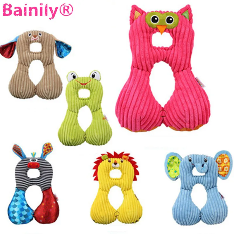 

[Bainily]Nursing pillow 1-4 years old baby U-shaped travel pillow Wholesale baby car seat cushions animal plush toy
