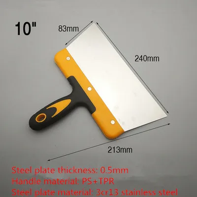 

1pc Plastic handle stainless steel putty scraper with handle scraper scraper putty knife tool